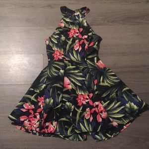 Halter top fit and flare Hollister dress